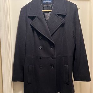 Herman Kay black Pea Coat